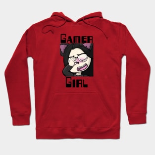 Gamer Girl, Wolf Girl, Facepalm. Twitch streamer emote Hoodie